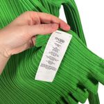 Maje  Maestro Ribbed Ruffled Knit Cardigan Sweater Green NEW Womens 1 US Small Photo 5