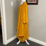Bryn Walker  Nada Tunic Goldfinch Lagenlook Linen Mustard Yellow Plus Size 3X Art Photo 2