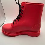 Madden Girl  Boots Portland Size 9 Hot Pink Rain Combat Lace Up Shoes Womens Photo 7