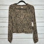 Billabong  Starry Nights Leopard Print Top Size Large Photo 1
