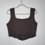 Popular 21  Grey Corset Crop Top Photo 3