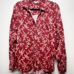 Knox Rose Floral Button Front Long Sleeve Bohemian Shirt Women's Size XL Photo 0