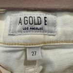 AGOLDE  Sophie Crop‎ Skinny Denim Jeans in White Shoreline Destruct Size 27 Photo 2