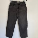 Everlane NWT Sz 28 The Curvy Way High Straight Jean Washed Black Organic Cotton Photo 2