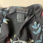 Forever 21 Black Floral Short Sleeve V-Neck Romper Women's Small Photo 5