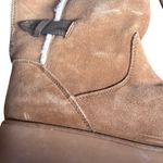 Bearpaw Elle Tall Buckle Suede Shearling Winter Boots Size 7 New Warm Outdoor Tan Photo 5