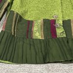 All Beautiful Enjoy Cardigan Womens 46 Green Art to Wear Button Front Artsy Size L Photo 4