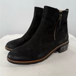 Paul Green  Nubuck Leather Side Zip Bootie in Black Size 7.5 Photo 2