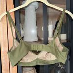 Knix Underwear Lace bra bralette gossamer olive metallic shiny Green Size M Photo 2