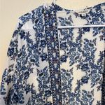 Max Studio  London Blue White Floral Kimono Cardigan Open Front 2X Plus Photo 5