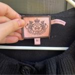Juicy Couture  Black Ruffled jacket cape cardigan sweater medium Photo 7