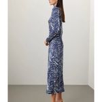 Marie Oliver  Blue and White Midi Dress Photo 1