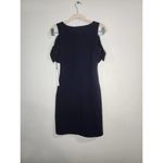Susana Monaco NWT Greta Midnight Navy Women Small Tie Cold Shoulder Mini Dress Photo 7