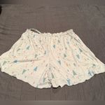 Women's Festive Print Sleep Shorts White Size XL Photo 2