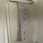 Vintage White Floral Embroidered Scarf 69”x19” Photo 2