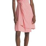 Tommy Bahama Women's Coral White Dress Sleeveless A-Line Goa Boa Side Twist XL Photo 0