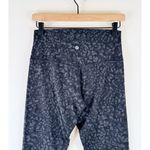 Lululemon Womens Leggings Black Align High Rise Crop Camo Stretch Size 8 Photo 6