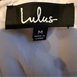 Lulus  French Countryside White Blue Floral Print‎ High-Low Dress Sz M NEW Photo 8