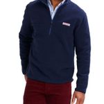 Vineyard Vines Shep Shirt Fleece Navy Pullover Sweater Medium Photo 10