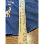 Keren Hart Denim Shirt Women Size Small Embroidered‎ Long Sleeve Safari Read Blue Photo 15
