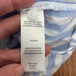 BeachLunchLounge Front Tie Stripe Short Sleeve Button-Up Shirt gingham blue XS Photo 4