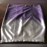 Carolina Herrera - A-line Metallic Silver, Gray & Purple Ombre Skirt | $1495 Photo 2