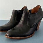 Jack Rogers  Kyle Black Leather Stacked Heel Booties Photo 0