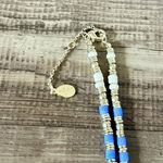 Loft Blue and White Pearlized Beaded Necklace, Short Necklace/Choker Photo 2