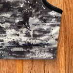 black gray white athletic racerback sports bra Size M Photo 3