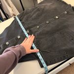 Modcloth  Black Wash Cotton Denim Button Front Overalls Skirt Size 1X Photo 10