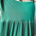 Willow & Clay Green Pleated Maxi Skirt Convertible Strapless Knit Dress Photo 4