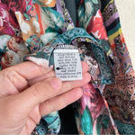 Johnny Was  Floral Bethia Mixed-Print Button-Front Long-Sleeve Silk Georgette Top Photo 6