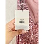 Nookie NWT Fantasy Sequin Halter Neck Side Slit Full Length Gown Rose Women's XS Photo 4