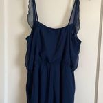 Navy blue dressy Romper Size L Photo 3