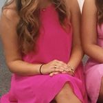 Entourage Hot Pink Strappy Back Dress Photo 2