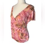 MKM Designs Y2K Pink Wrap-Style Blouse Photo 1