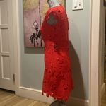 None Red Floral Lace Mini Dress - Size S Photo 1