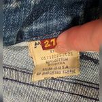 7 For All Mankind Jeans Womens 27 A Pocket Cropped Capri Crop Denim Distressed Photo 3