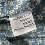 Petal and Pup  Smocked Tiered Puff Sleeve Floral Blue White Mini Dress Size 8 Photo 9