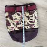 Lucky Brand  Vintage Butterfly Leather Canvas Drawstring Backpack Photo 2