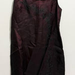 Loft Vintage Y2K  100% Silk Beaded Black and Red Mini Dress Size 2 Photo 0