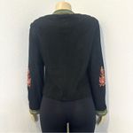 Double D Ranch Ladies Sz Small Western Floral Embroidered Suede Leather Jacket Photo 5