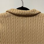 525 America Button Up Blazer Cardigan Vintage Neutral Beige Cable Knit S Photo 3
