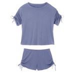 Adore Me Brand New Womens Purple 2 Piece Laura Loungewear Pajamas - Sz M Photo 1