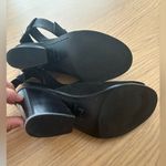 Marc Fisher Black Suede Wedge Chunky Heel Sandal Booties Ankle Strap 8.5 Photo 7