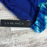 La Blanca  NWT Blue Turquoise Bikini Bottoms Size 14 Photo 1