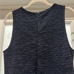 Charming Charlie Navy Blue Size XL Sleeveless Dress Crinkle Fabric Fit & Flare Photo 5