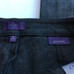 NYDJ Not Your Daughter Jeans pants Ski Zip Ponte charcoal gray LEGGINGS Size 8 Photo 3