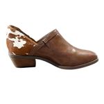 Yellow Box Booties Size 7.5 Brown Leather Cow Hair NEW Western Shooties Ankle Photo 5