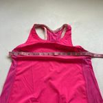 Lululemon  Hot Pink Racerback Tank Top Size 6 | Built-In Bra Mesh Back Activewear Photo 3